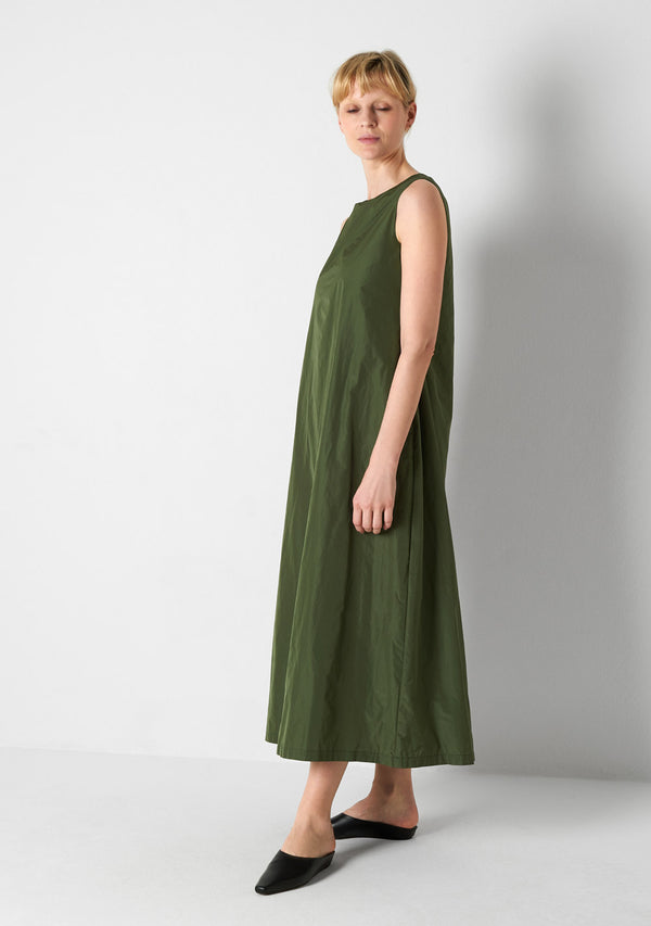 Plain Dress long, green tea