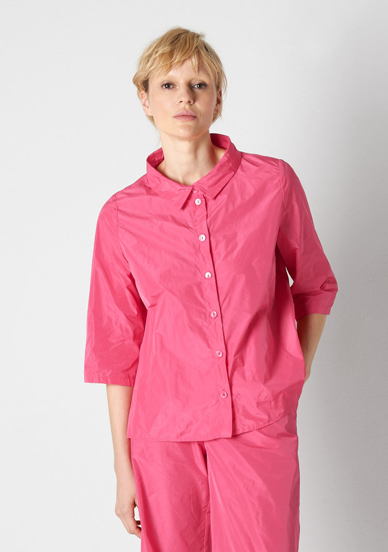 Katharina Hovman Sommerbluse kurz flamingo