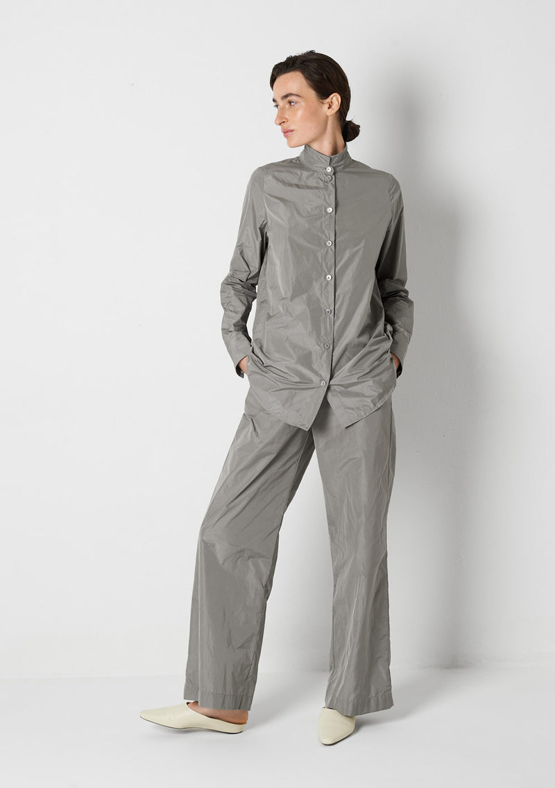 Katharina Hovman Stehkragenhemd cement