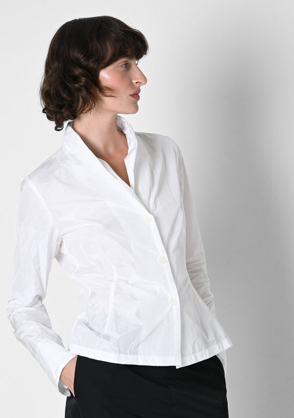 Bluse 33, Taffetas, white
