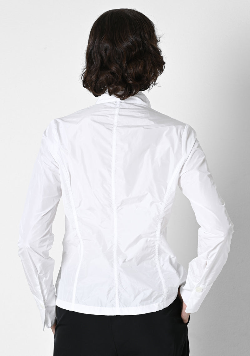 Bluse 33, Taffetas, white