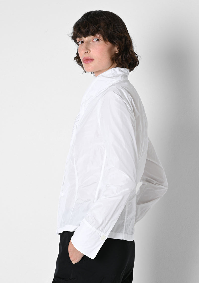Bluse 33, Taffetas, white