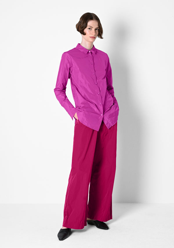 Bluse Classic, Taffetas, berry