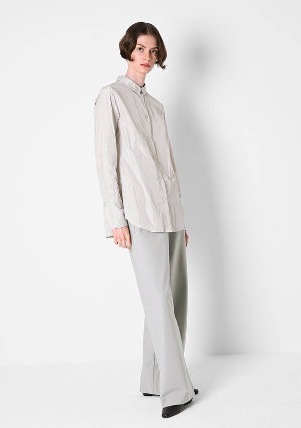 Bluse Classic, Taffetas, chalk
