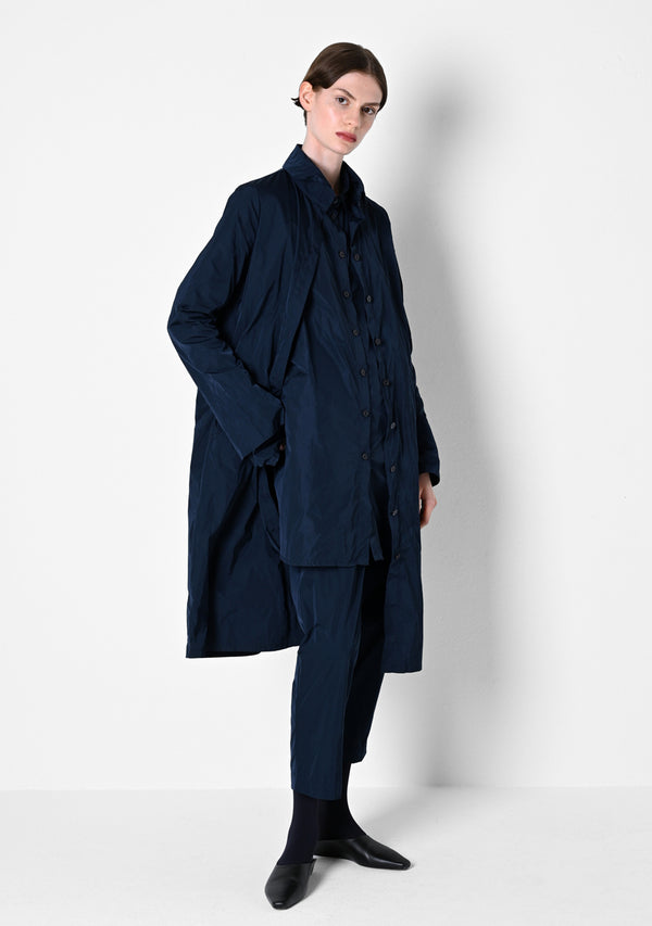 Coat Dress, heavy Taffetas, marine