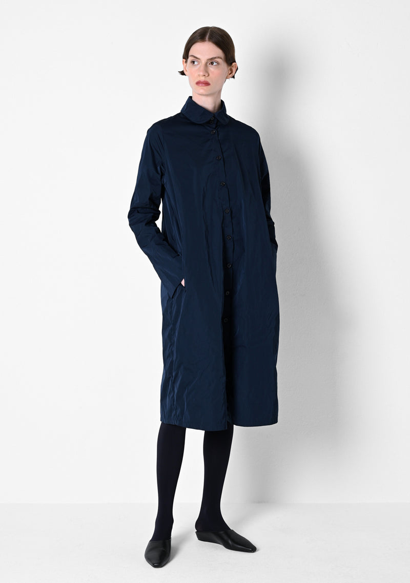 Coat Dress, heavy Taffetas, marine