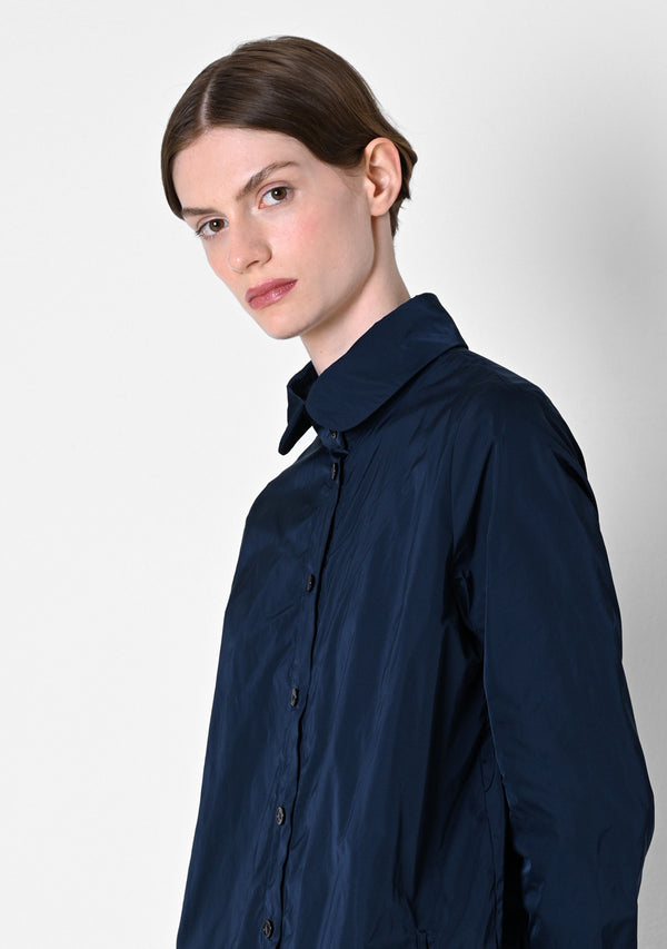 Coat Dress, heavy Taffetas, marine