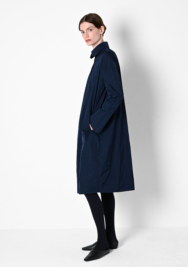 Coat Dress, heavy Taffetas, marine
