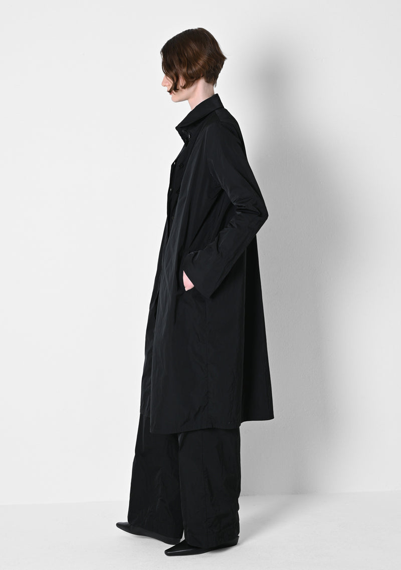 Coat Dress, heavy Taffetas, black