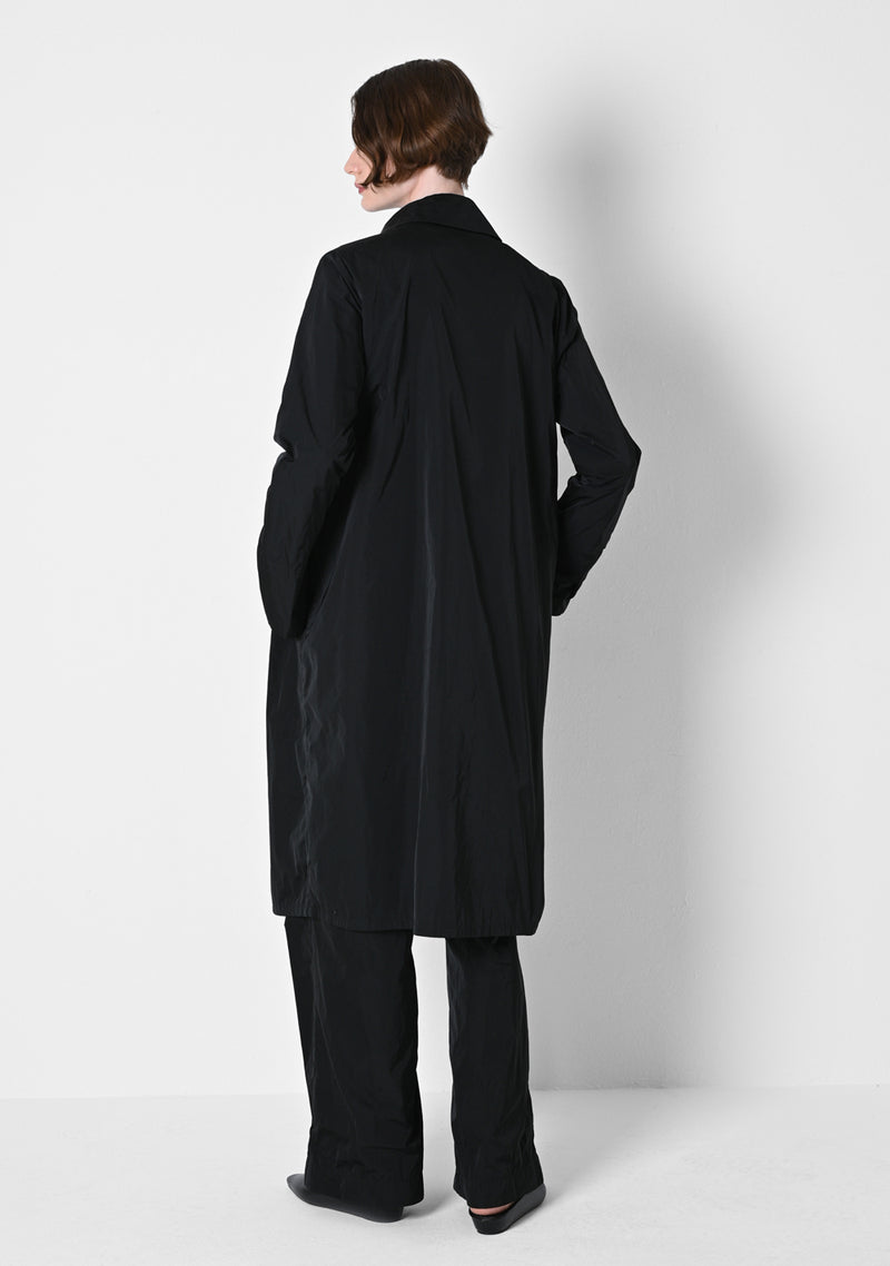 Coat Dress, heavy Taffetas, black