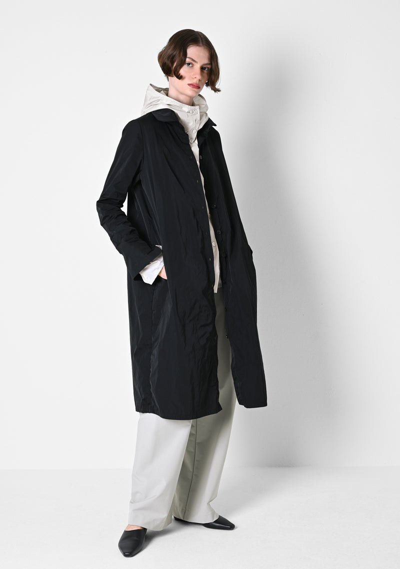 Coat Dress, heavy Taffetas, black