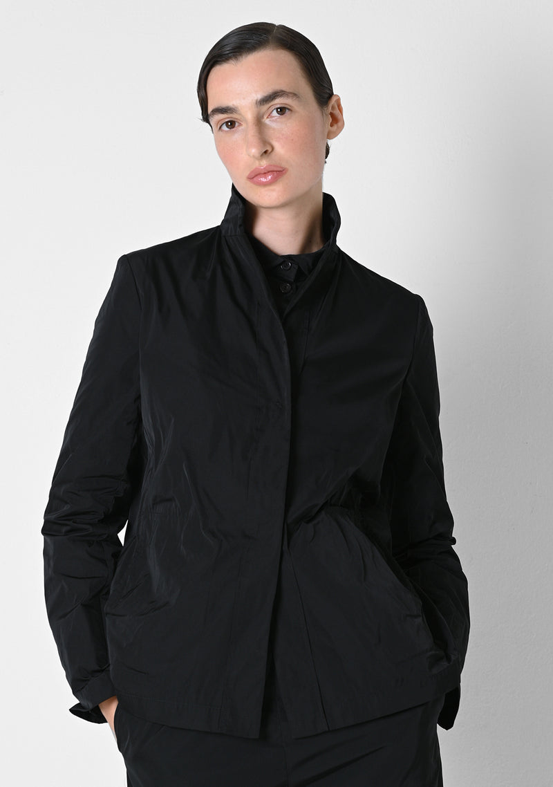 Cropped Blazer, heavy Taffestas, black