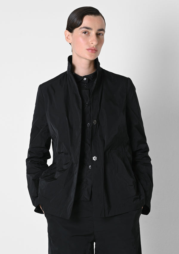 Cropped Blazer, heavy Taffestas, black