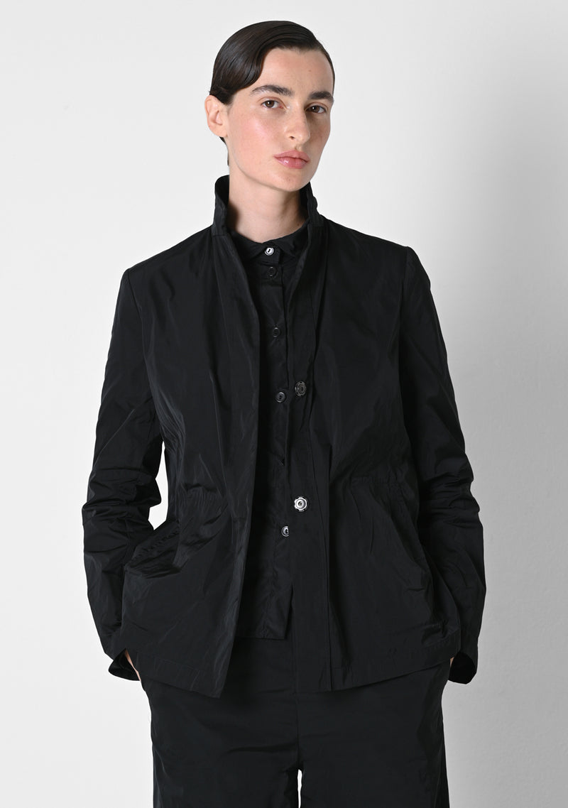 Cropped Blazer, heavy Taffestas, black