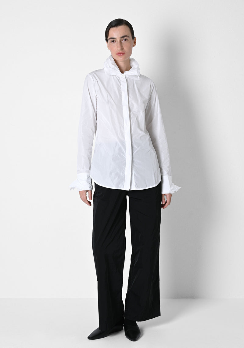 Dekoblouse, Taffetas, white