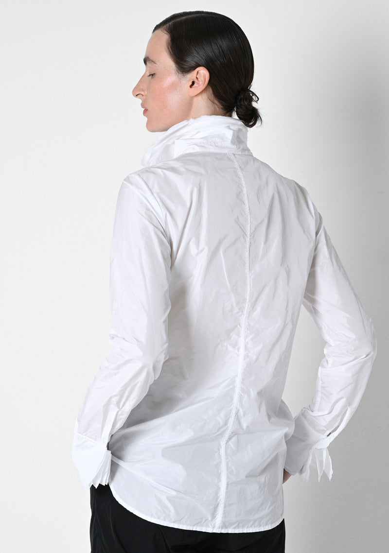 Dekoblouse, Taffetas, white