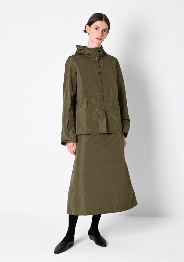 Hoodie Blouse, Taffetas, cardamom