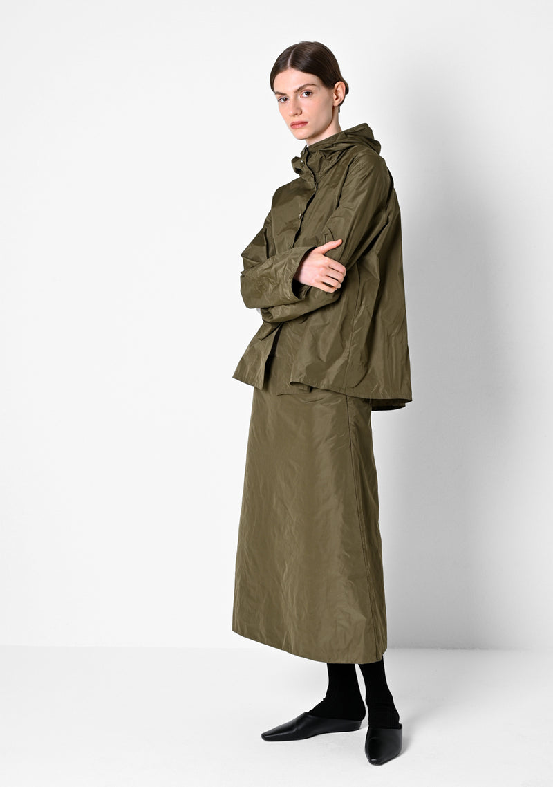 Hoodie Blouse, Taffetas, cardamom