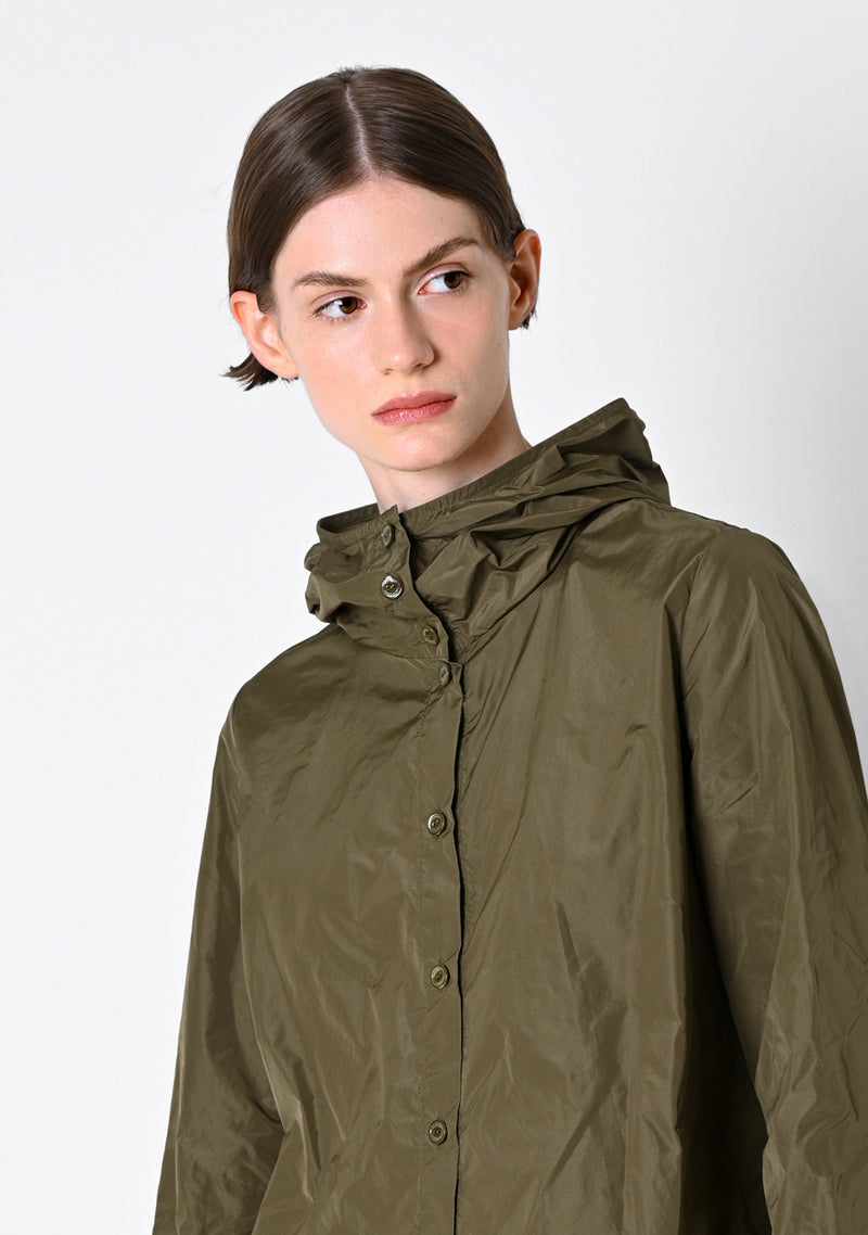 Hoodie Blouse, Taffetas, cardamom