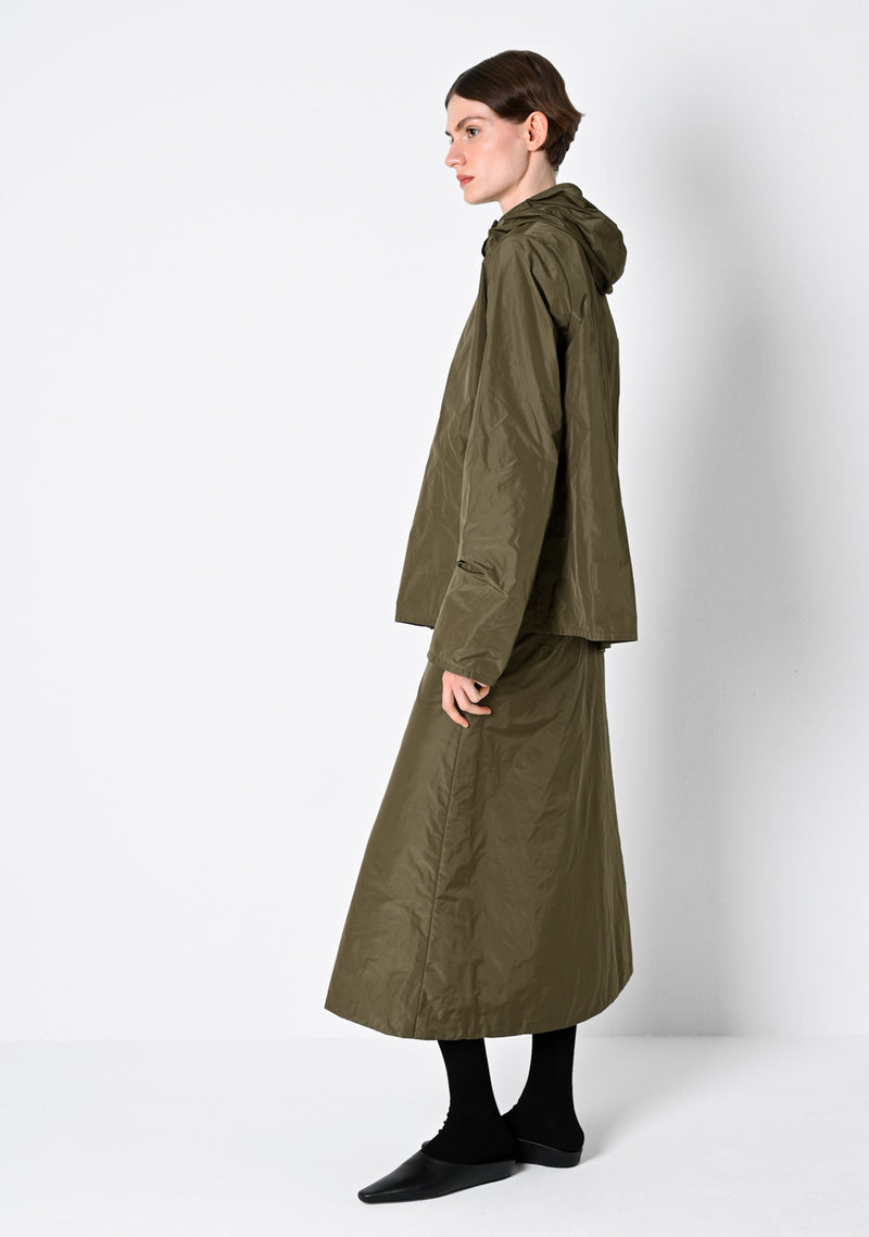 Hoodie Blouse, Taffetas, cardamom