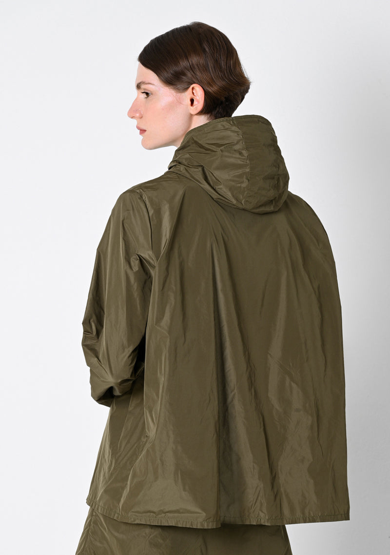 Hoodie Blouse, Taffetas, cardamom