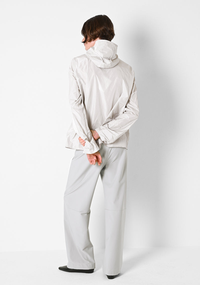 Hoodie Blouse, Taffetas, chalk