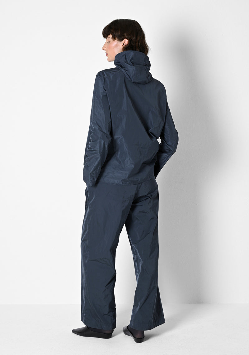 Hoodie Blouse, Taffetas, titanium