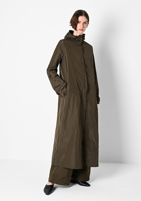 Hoodie Dress,Taffetas, cigar