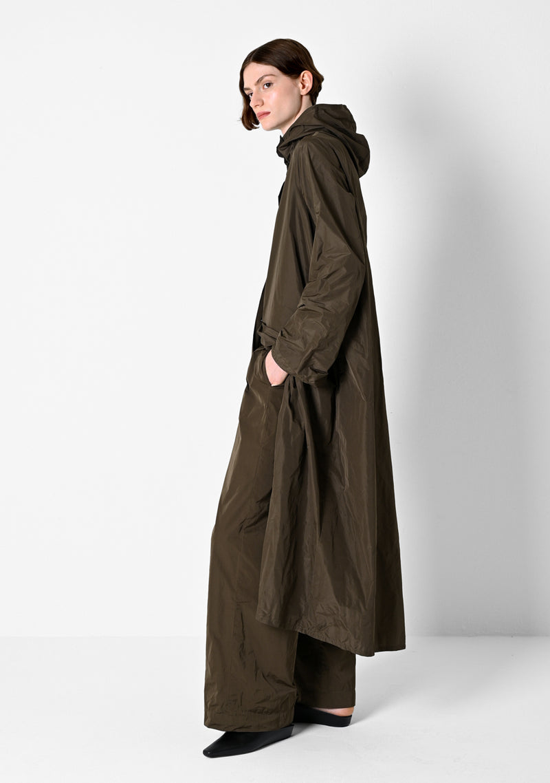 Hoodie Dress,Taffetas, cigar