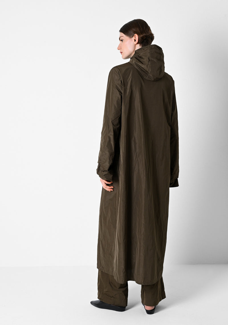 Hoodie Dress,Taffetas, cigar