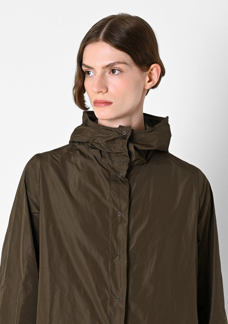 Hoodie Dress,Taffetas, cigar