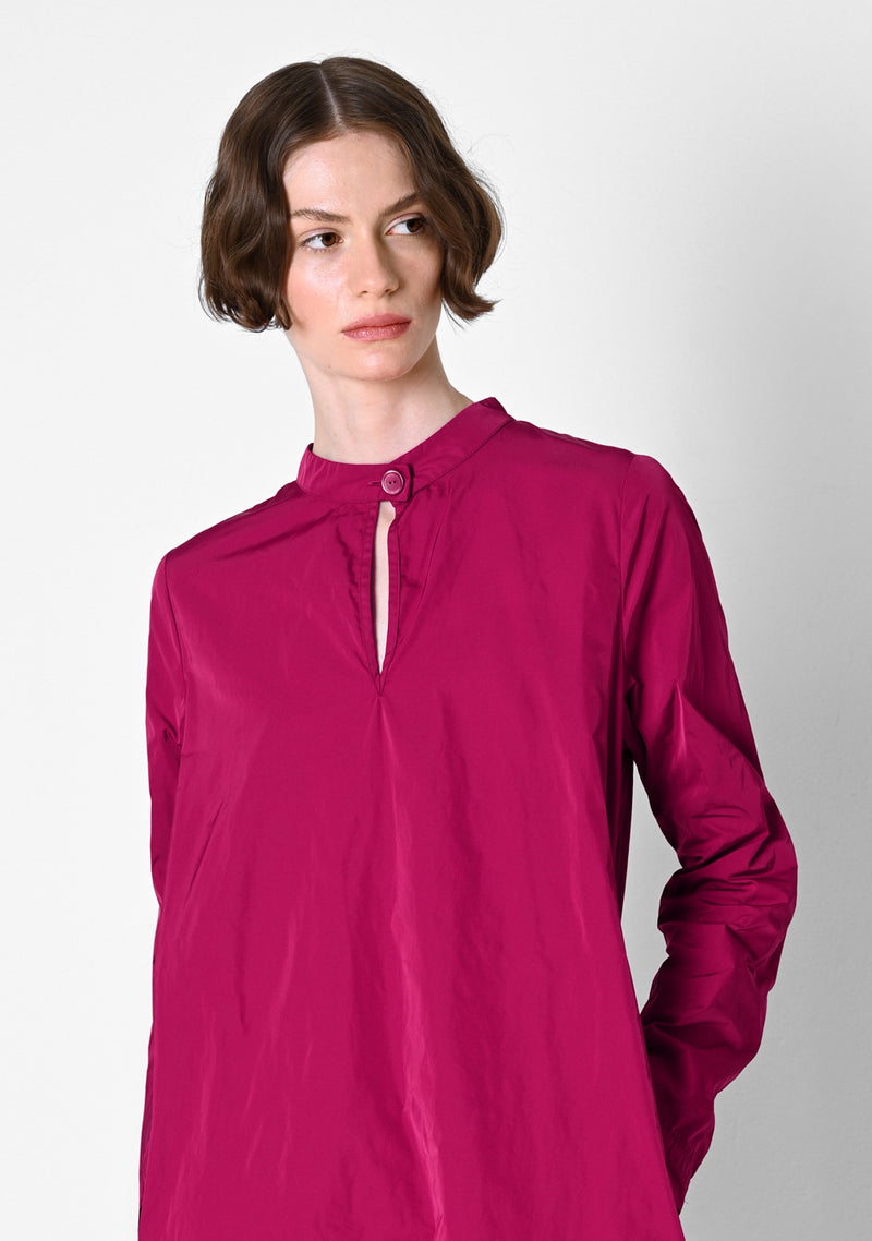 Kaftankleid, heavy Taffetas, cranberry