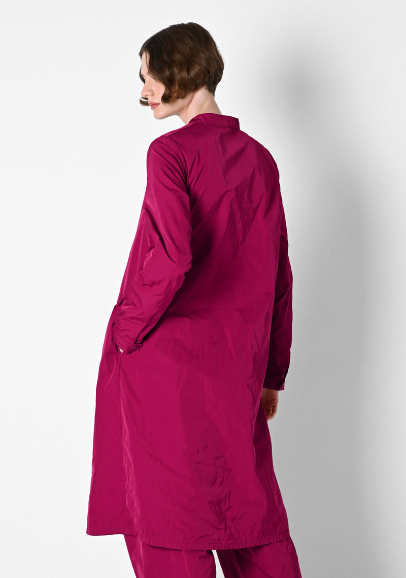 Kaftankleid, heavy Taffetas, cranberry