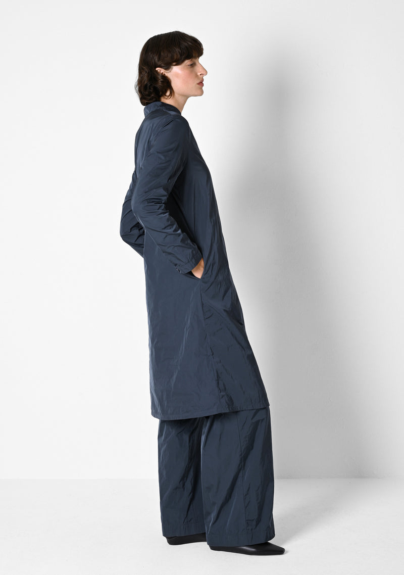 Kaftankleid, heavy Taffetas, titanium