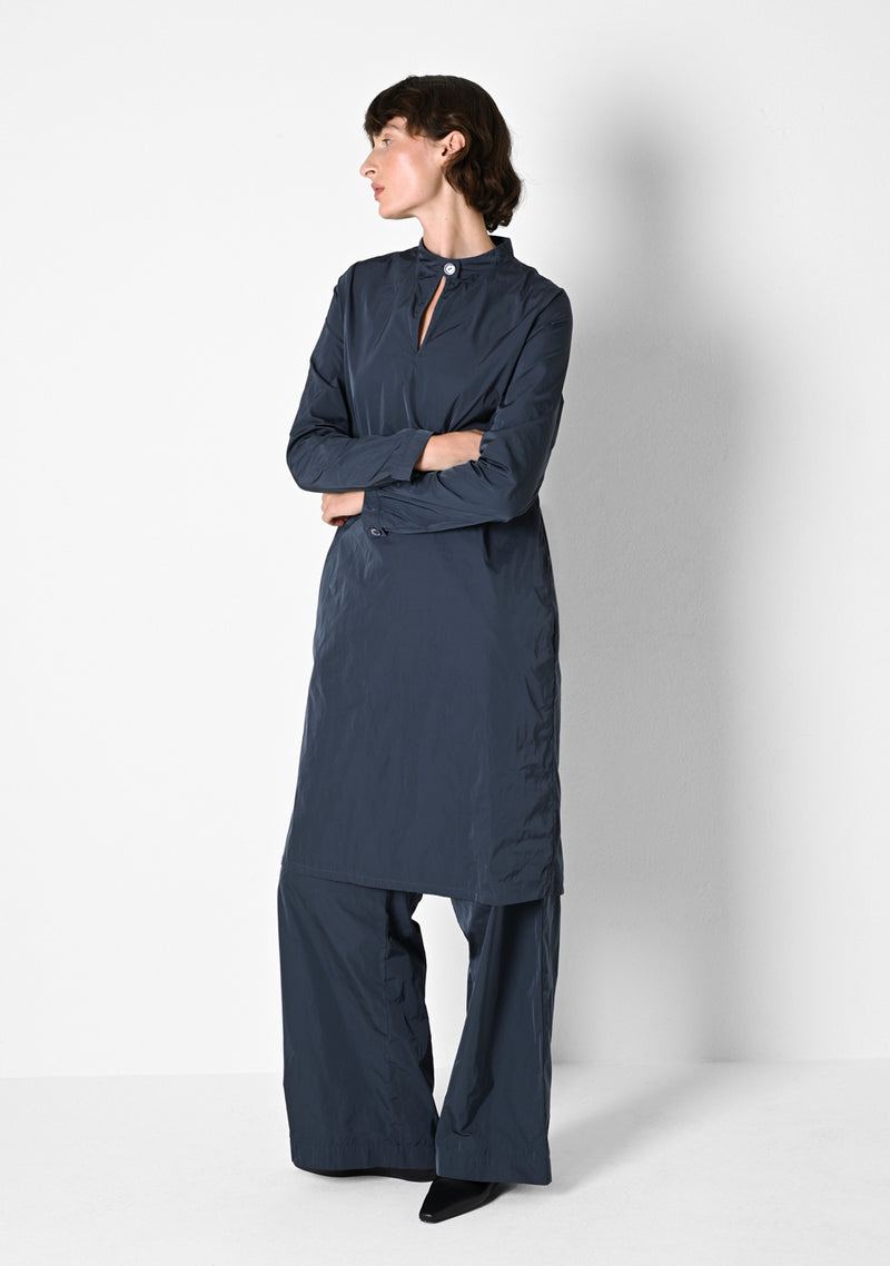 Kaftankleid, heavy Taffetas, titanium