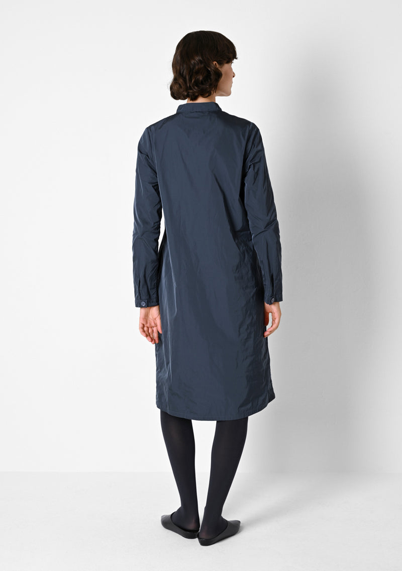 Kaftankleid, heavy Taffetas, titanium