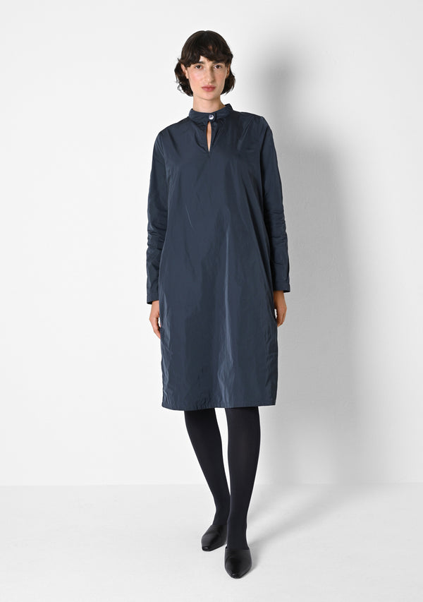 Kaftankleid, heavy Taffetas, titanium