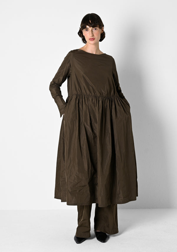 Loose Dress,Taffetas, cigar