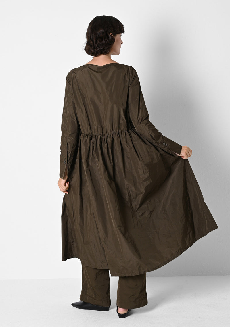 Loose Dress,Taffetas, cigar