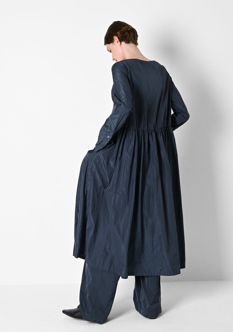 Loose Dress,Taffetas, titanium