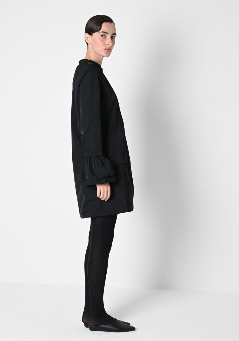 Mini Dress, heavy Taffetas, black