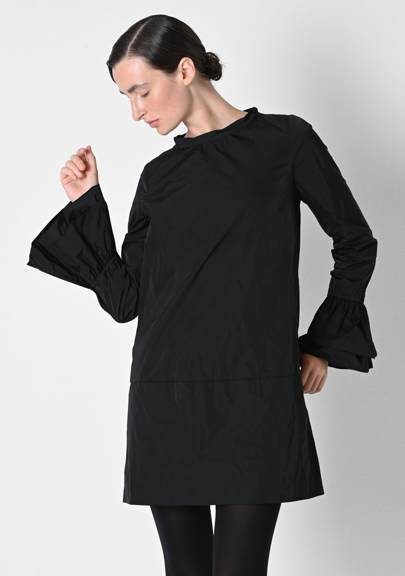 Mini Dress, heavy Taffetas, black