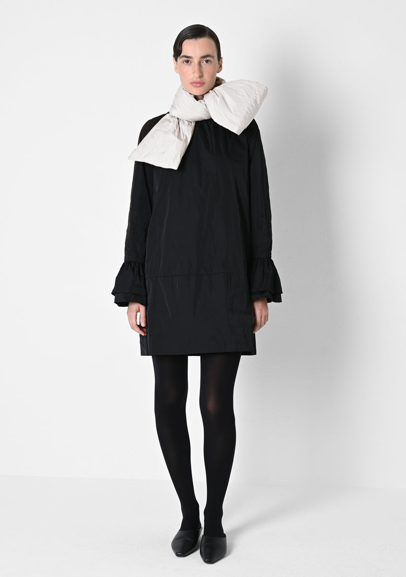 Mini Dress, heavy Taffetas, black