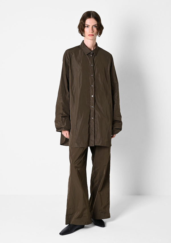 Oversizehemd, Taffetas, cigar