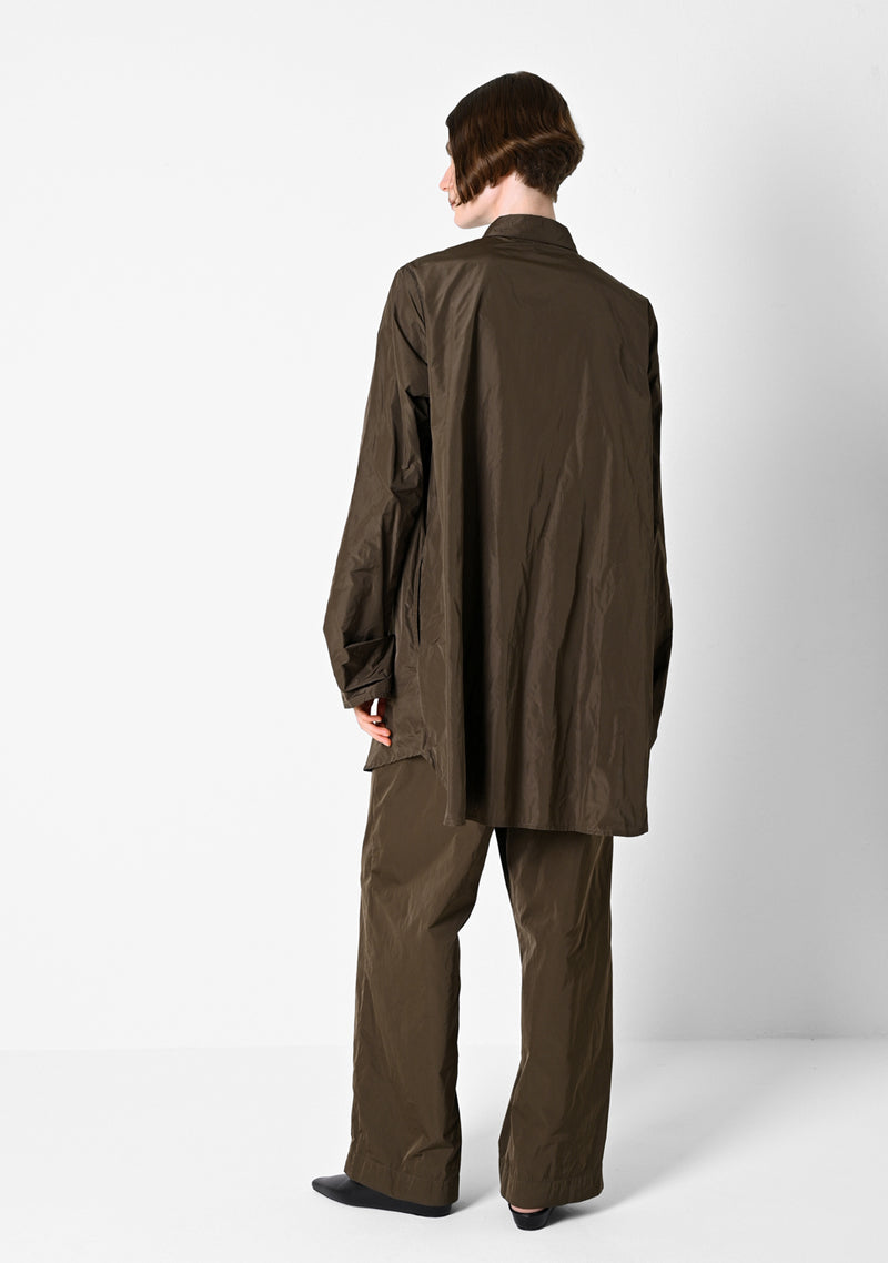 Oversizehemd, Taffetas, cigar