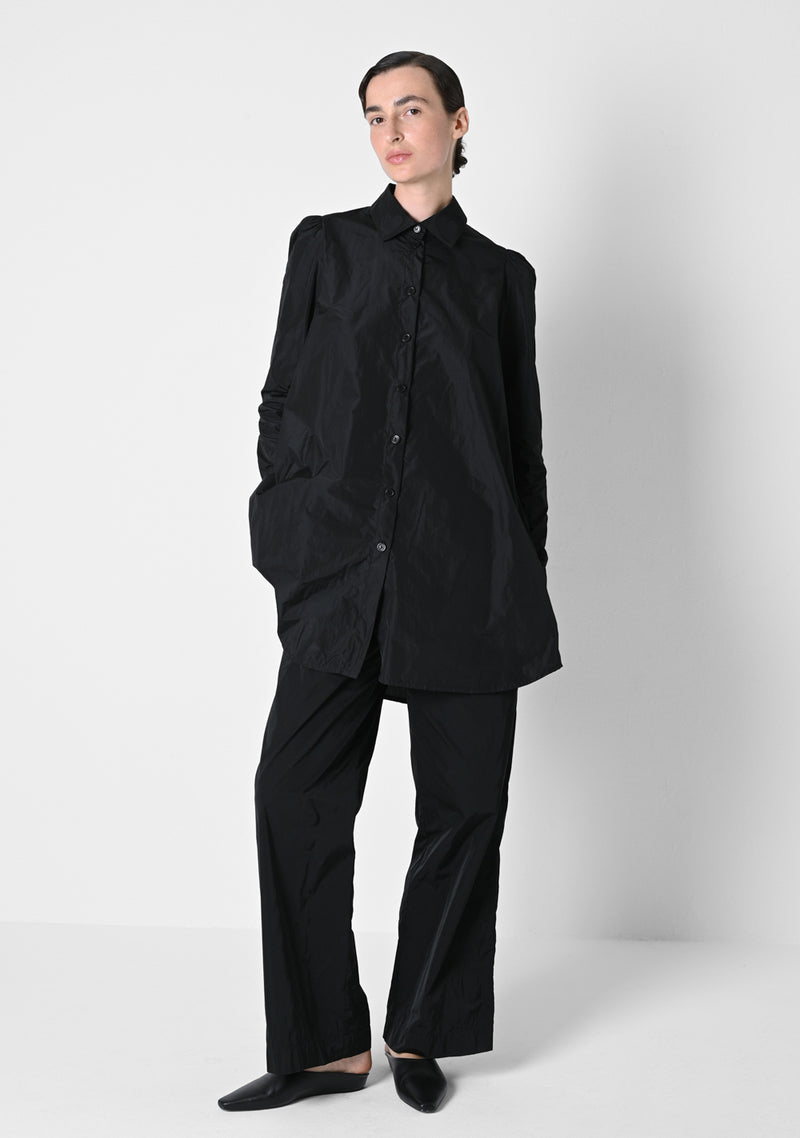 Oversizefashion, Taffetas, black-black