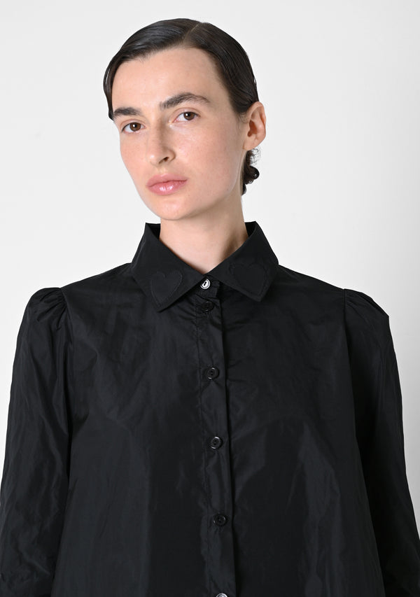 Oversizefashion, Taffetas, black-black