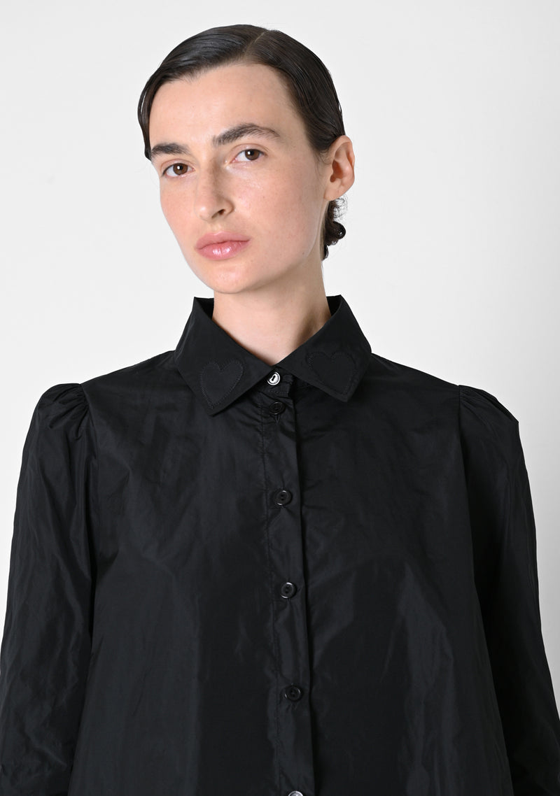 Oversizefashion, Taffetas, black-black