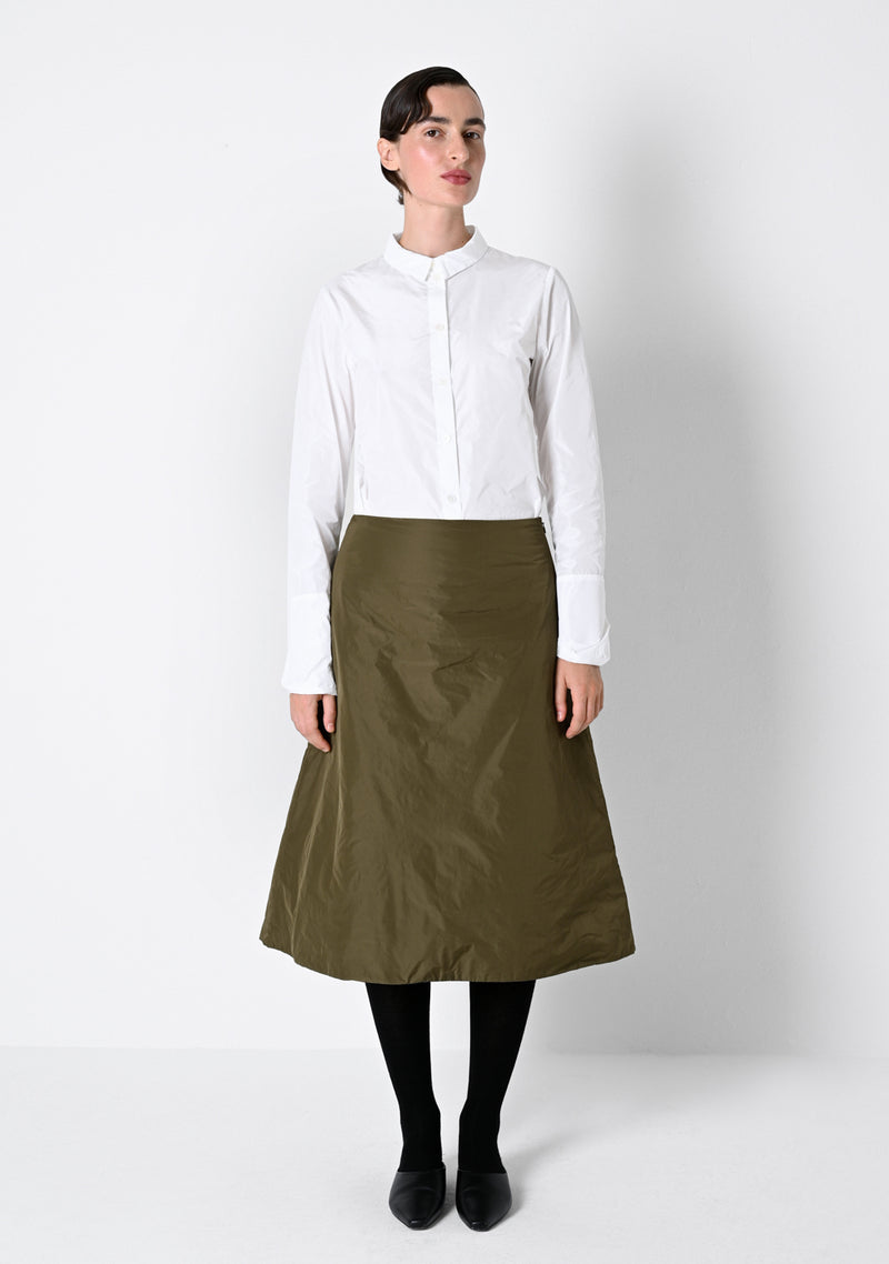 Puffy Skirt, taffetas, cardamom