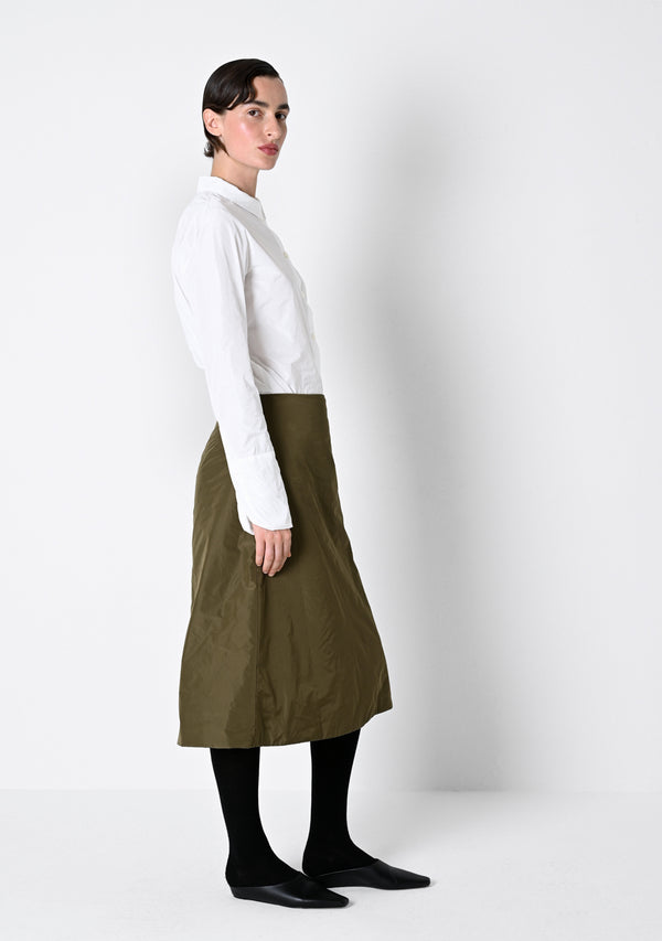 Puffy Skirt, taffetas, cardamom